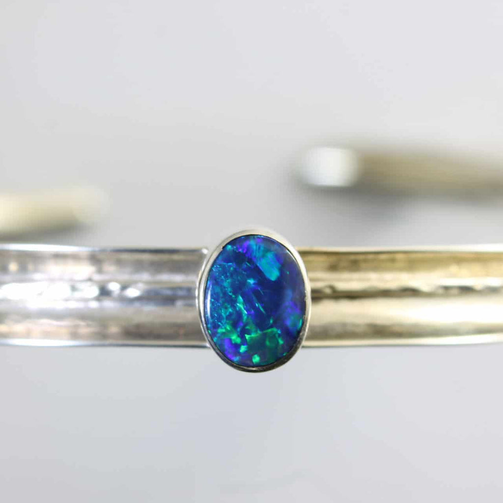 Lightning Ridge Doublet Opal Bracelet