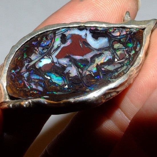 Koroit Solid Matrix Opal Pendant