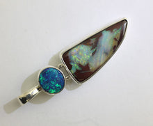 Load image into Gallery viewer, Solid Boulder Opal and Doublet Opal Pendant