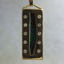 Load image into Gallery viewer, Boulder Opal Pendant with Diamonds