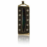 Boulder Opal Pendant with Diamonds