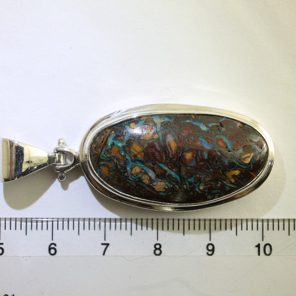 Ironstone Boulder Matrix Opal Pendant