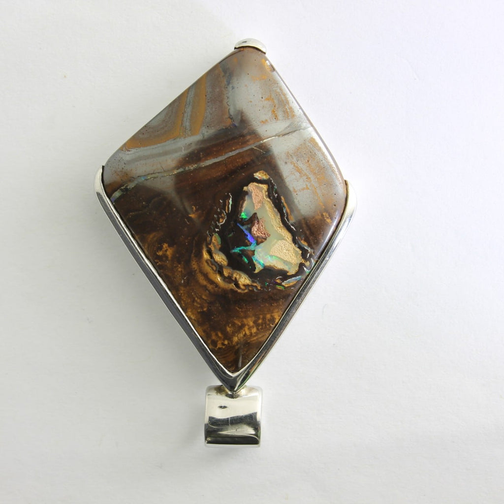 Boulder Matrix Opal Pendant