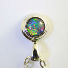Load image into Gallery viewer, Triplet Opal Pendant in Double Bezel Sterling Silver