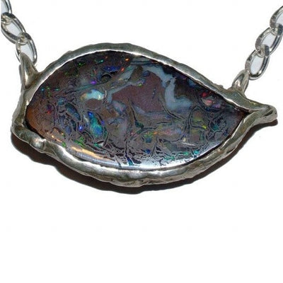 Koroit Solid Matrix Opal Pendant