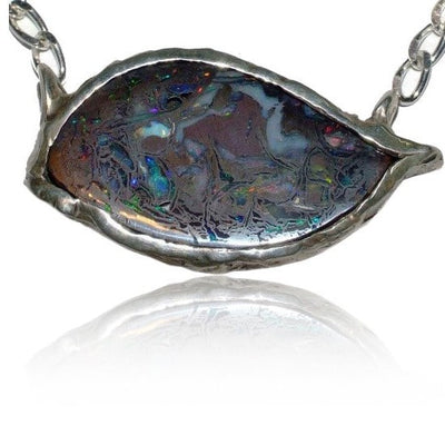 Koroit Solid Matrix Opal Pendant