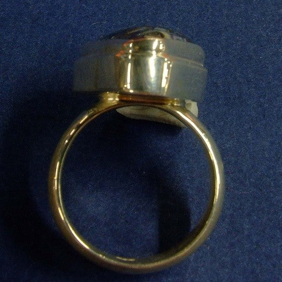 Solid Boulder Matrix Opal Ring