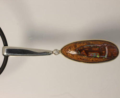 Solid Koroit Opal Pendant