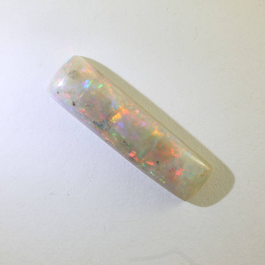 Solid White coober Pedy Opal
