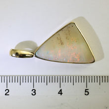 Load image into Gallery viewer, Solid White Coober Pedy Opal Pendant in 9 ct bezel