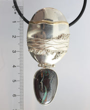 Load image into Gallery viewer, Solid Yowah Opal Pendant with Handmade Silver Disc